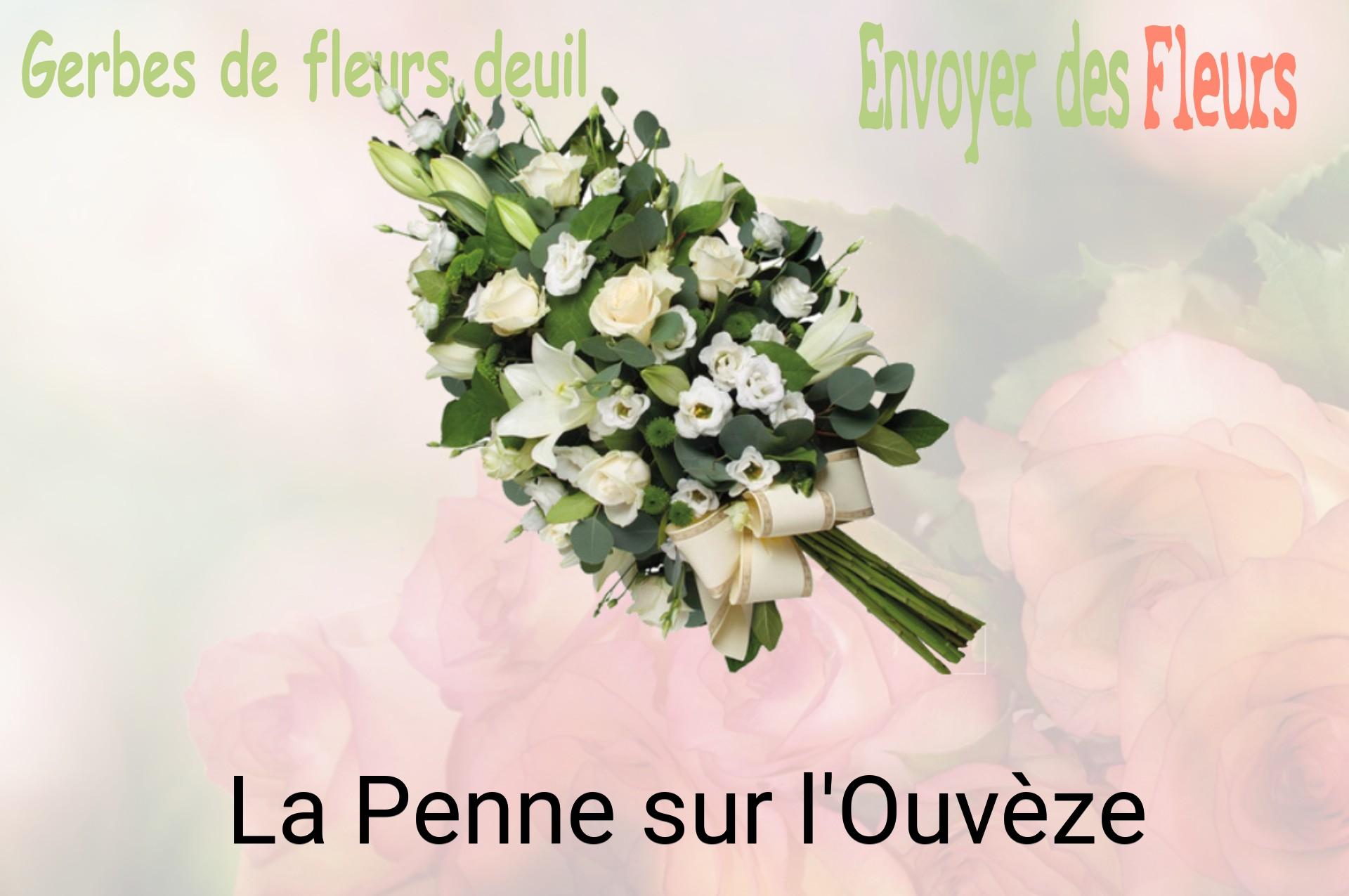 Gerbe de fleurs de deuil livrée à La Penne-sur-l'Ouvèze